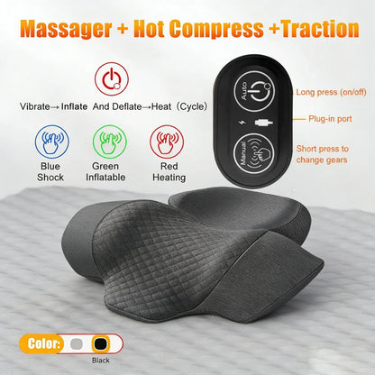 Almohada de Masaje para Cuello con Calor y Vibración