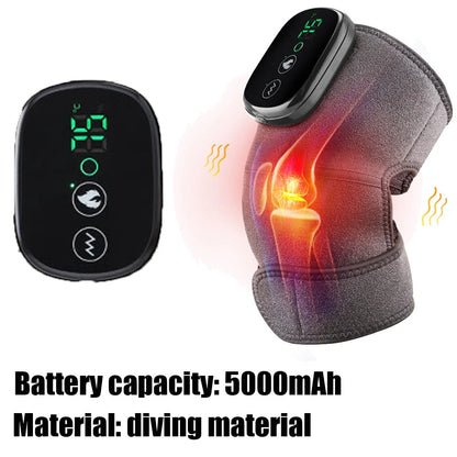Eletric Heating Knee Massage Device Vibration Knee Pads for Shoulder Elbow Joint Warm Massage Thermal Knee Pad Blood Circulation