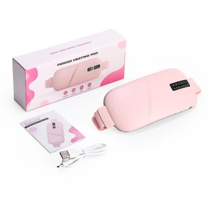 Local Stock Women Menstrual Heating Pads Effective Hot Compress Period Relief Belt Rechargeable Heated Waist Massager Gifts